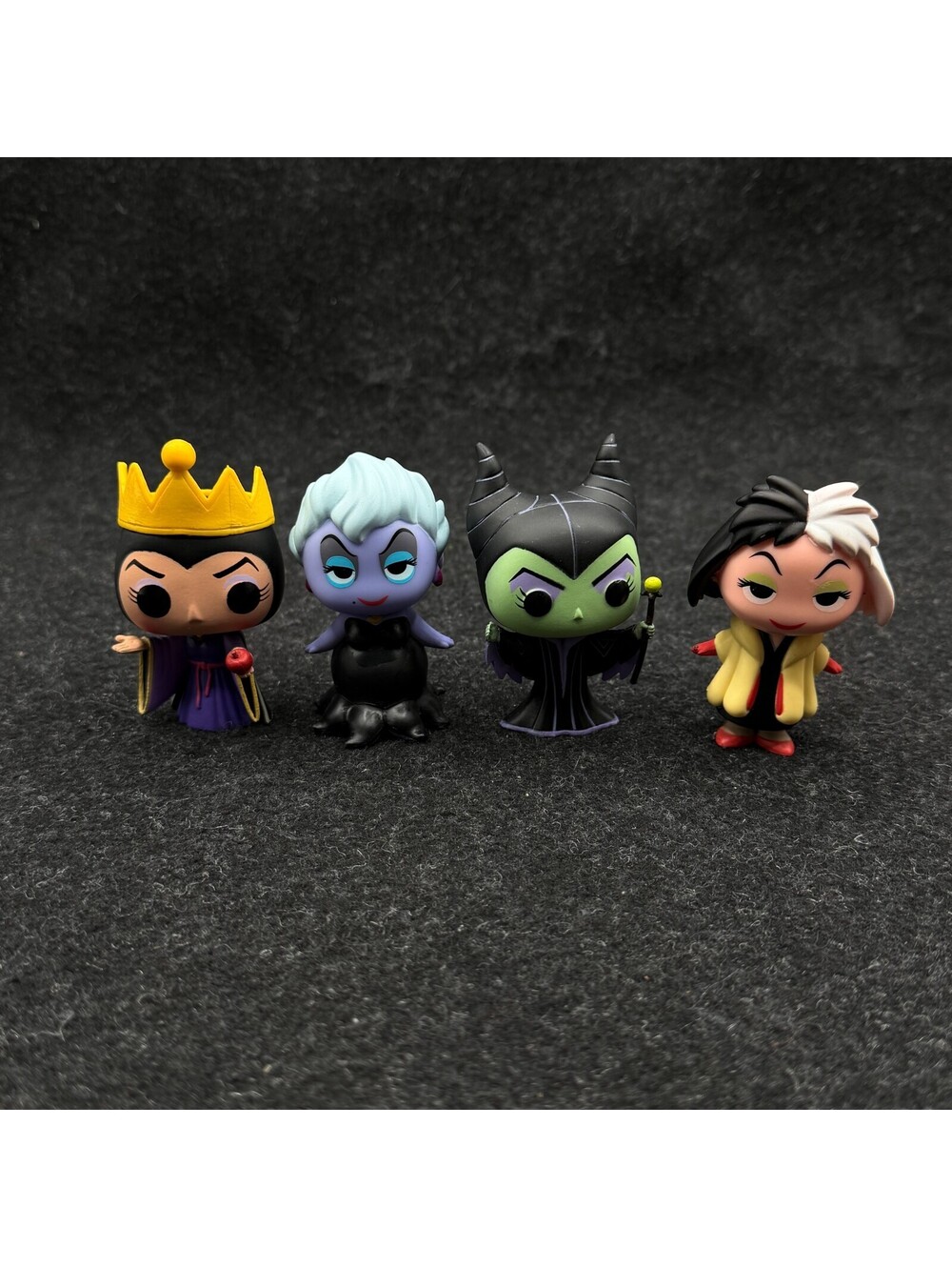 Rare Funko Pop Vaulted Ursula Cruella Maleficent & Evil Queen Mini Figures Set
